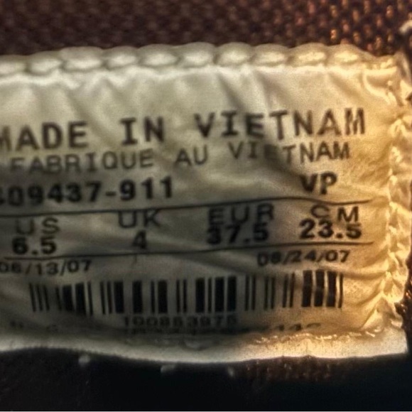 Nike Dunk Mocha Gold Brown Dunk High 2007 Vintage *RARE* Size 6.5 - 309437-911 - Picture 8 of 8